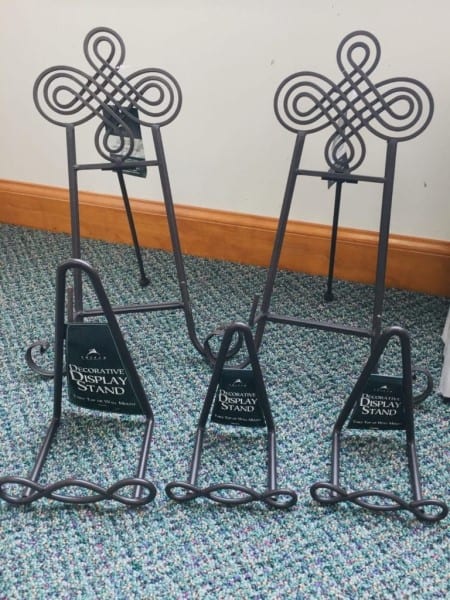 Metal and Wooden Display Stands