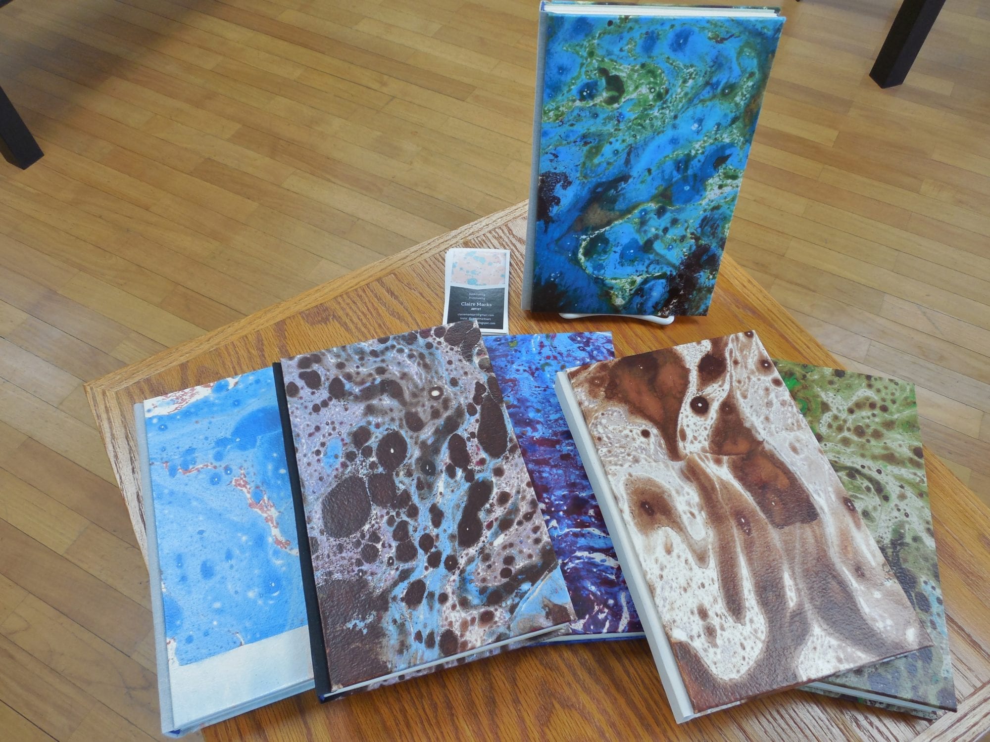Claire Marks - Marbled Cover Sketchbook